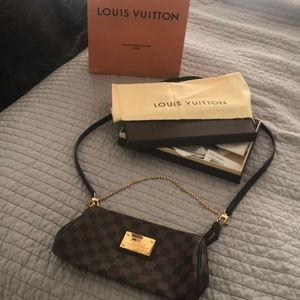 Louis Vuitton EVA Damier with LV Crossbody strap